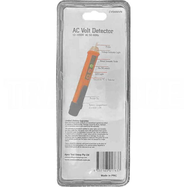 Apex Tools Crescent 12 Volt - 1000 Volt Voltage Tester