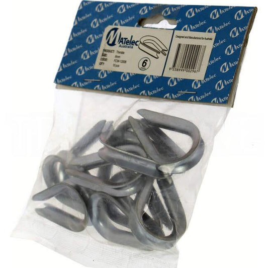 Matelec 6mm Thimble Packet Of 10