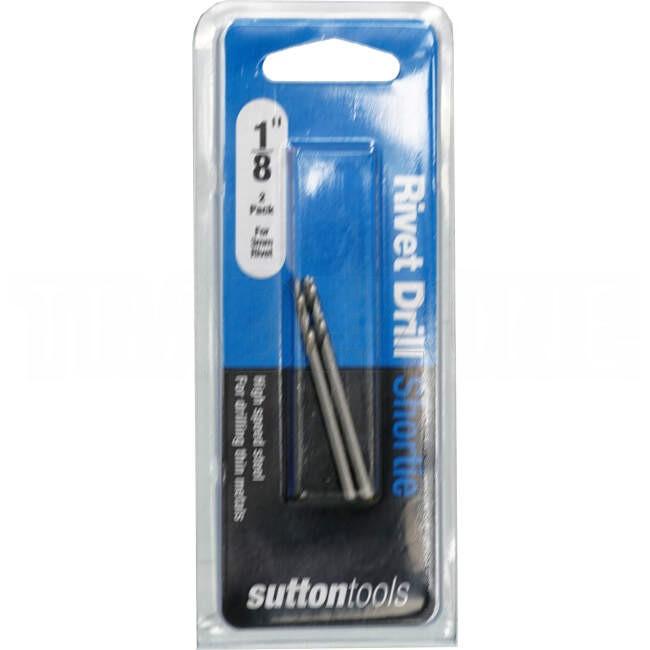 Sutton Tools 1/8 Inch Short Panel Drill Bit Pack Of 2