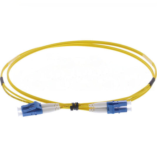 AFL Fibre Optic OS2 Duplex Patch Lead LC-LC Connector Yellow 1 Metre