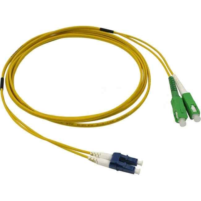 AFL Fibre Optic Duplex Patch Cord Suitable For LC & SC Connector Yellow 3 Metre - Default Title (D1LCSC3MYLSA22LS)