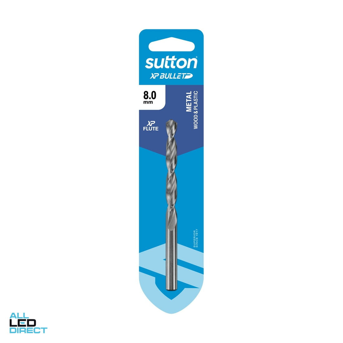 Sutton Tools 8mm HSS XP Bullet Jobber Drill Bit