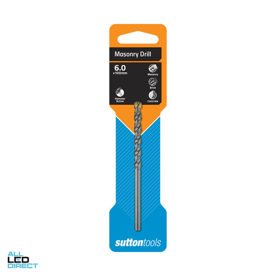 Sutton Tools 6mm x 100mm Masonry Drill Bit