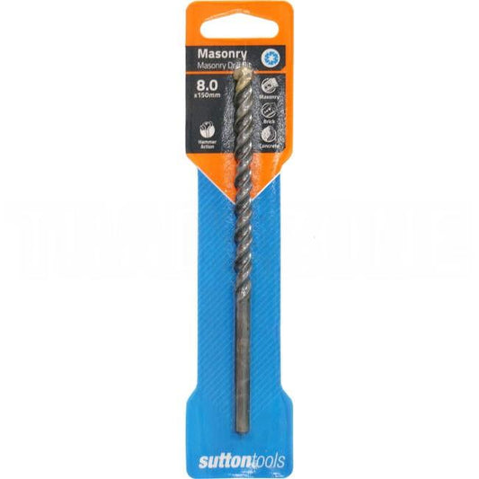 Sutton Tools 8mm x 150mm Masonry Drill Bit