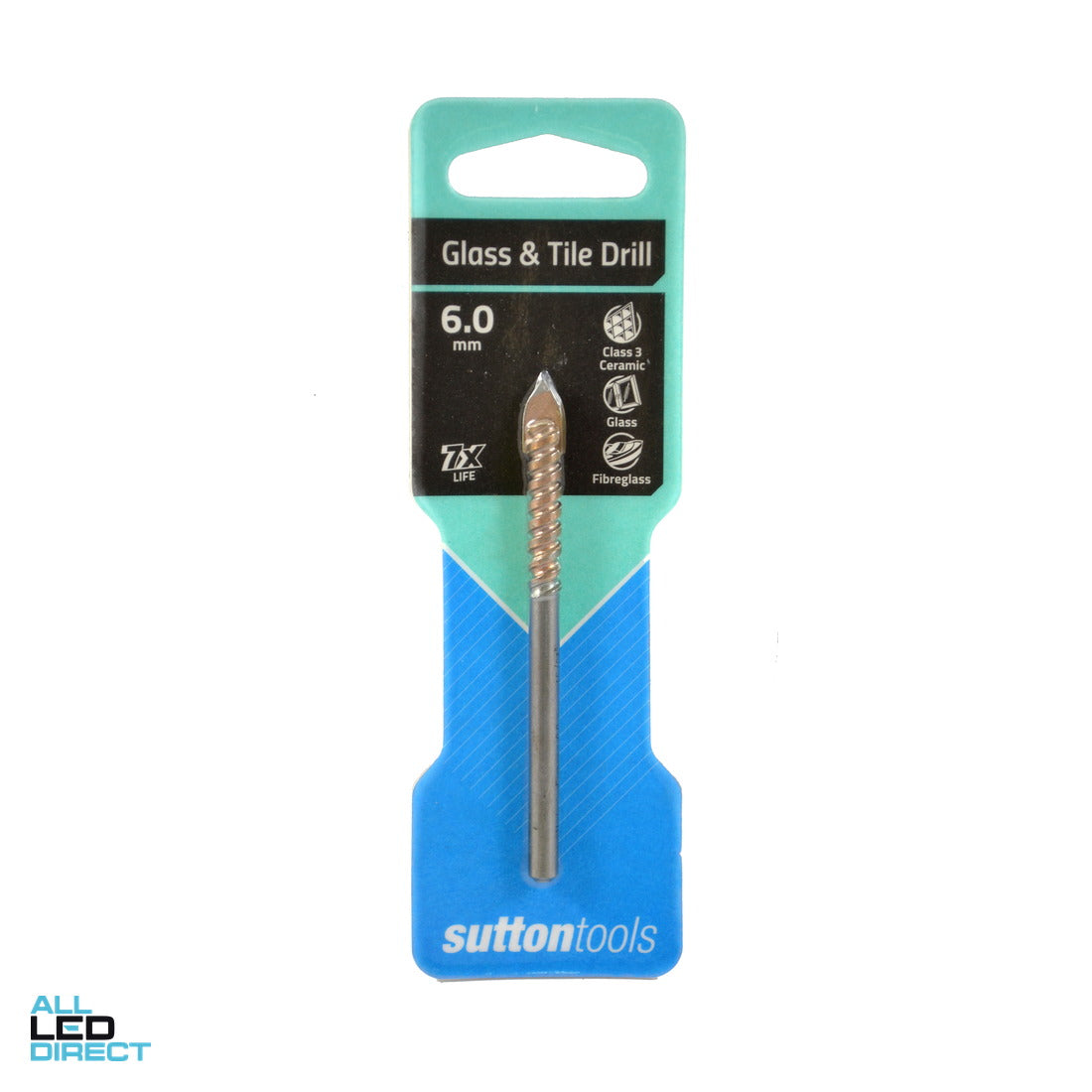 Sutton Tools 6mm x 80mm Glass & Tile Drill Bit
