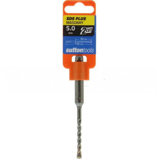 Sutton Tools 5mm x 110mm MASONRY 2 CUT SDS Plus Drill Bit