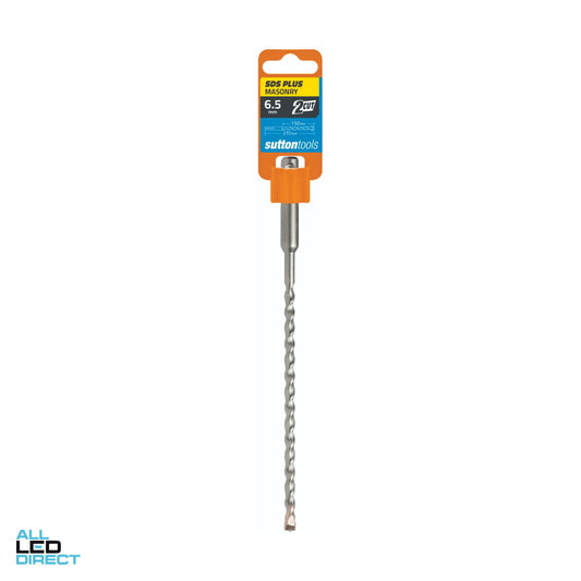 Sutton Tools 6.5mm x 210mm MASONRY SDS Plus 2 Cut Drill Bit