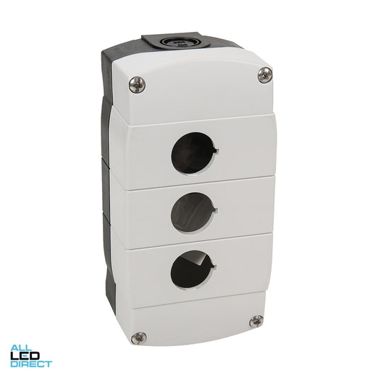 NHP Plastic Surface Mounted IP65 Enclosure With 3 x 22.5mm Holes