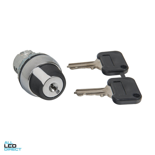 NHP 22.5mm Selector Switch Metal 2 Position 1NO Black – Model D7MKM21MX10