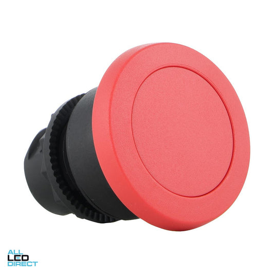 NHP 22.5mm Push Button Plastic Red ALL LED Direct