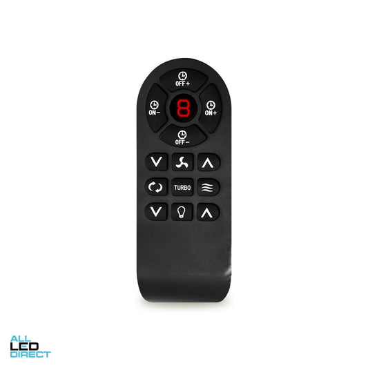 Atom Remote Control For DC Ceiling Fan Black ALL LED Direct