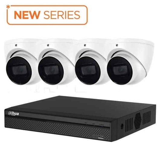 Dahua 8 Channel Network Camera System with 4 x 8MP IR WizSense Network Cameras and 1 x 3TB HDD 8 Channel NVR - Default Title (DH90399)