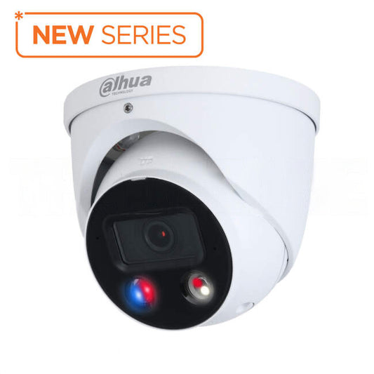 Dahua 6MP TiOC 2.0 Smart Dual Illumination Active Deterrence Fixed-focal Eyeball WizSense Network Camera White