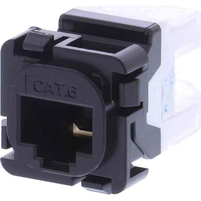 Devline by SharkRack CAT6 RJ45 Data Mech Suitable For Clipsal Wall Sockets Black - Default Title (DKJC6U03CBK)