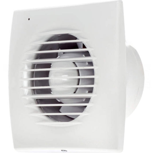 Fantech 155mm x 155mm Flush Mounted Square Exhaust Fan With Backdraft Damper Suitable For 100mm Duct