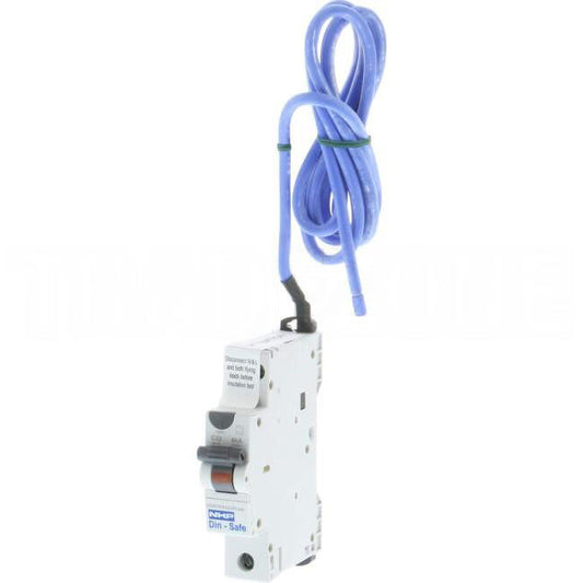 NHP 32 Amp DIN-T Miniature Circuit Breaker & Residual Current Device MCB/RCD RCBO 1 Pole 6kA 30mA ESV APPROVED