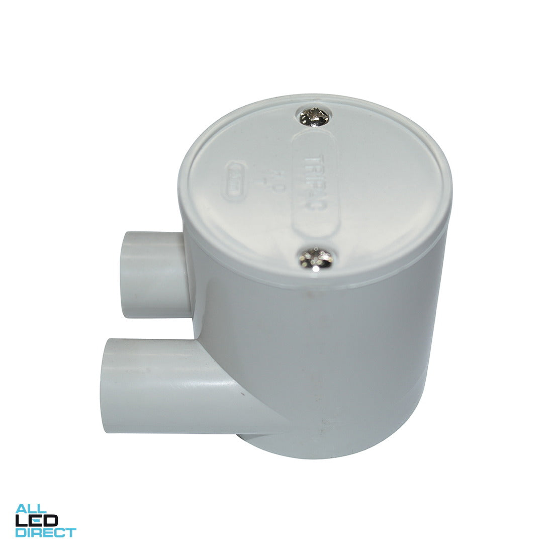Tripac 25mm 2 Way Deep Round Junction Box- Green Star Certified