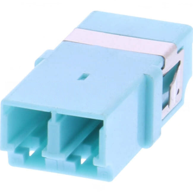 Select Data LC OM3 DX Adaptor Aqua Reduced/No Flange