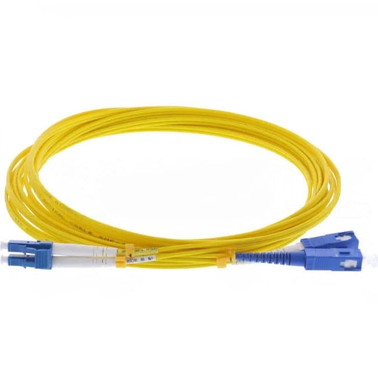 Select Data OS2 DX Singlemode Patch Lead Suitable For LC & SC Connector Aqua 5 Meters