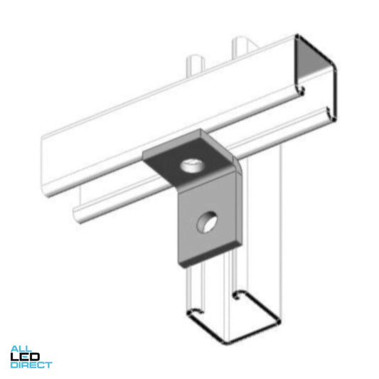 Ezystrut Two Hole Angle Bracket Hot Dip Galvanised