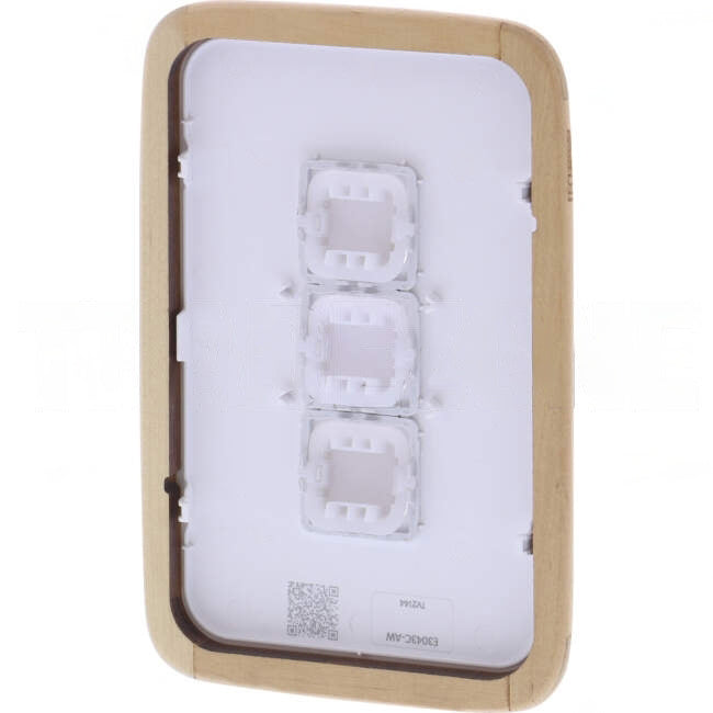 Clipsal 3 Gang ICONIC ESSENCE Vertical/Horizontal Cover Plate Arctic White