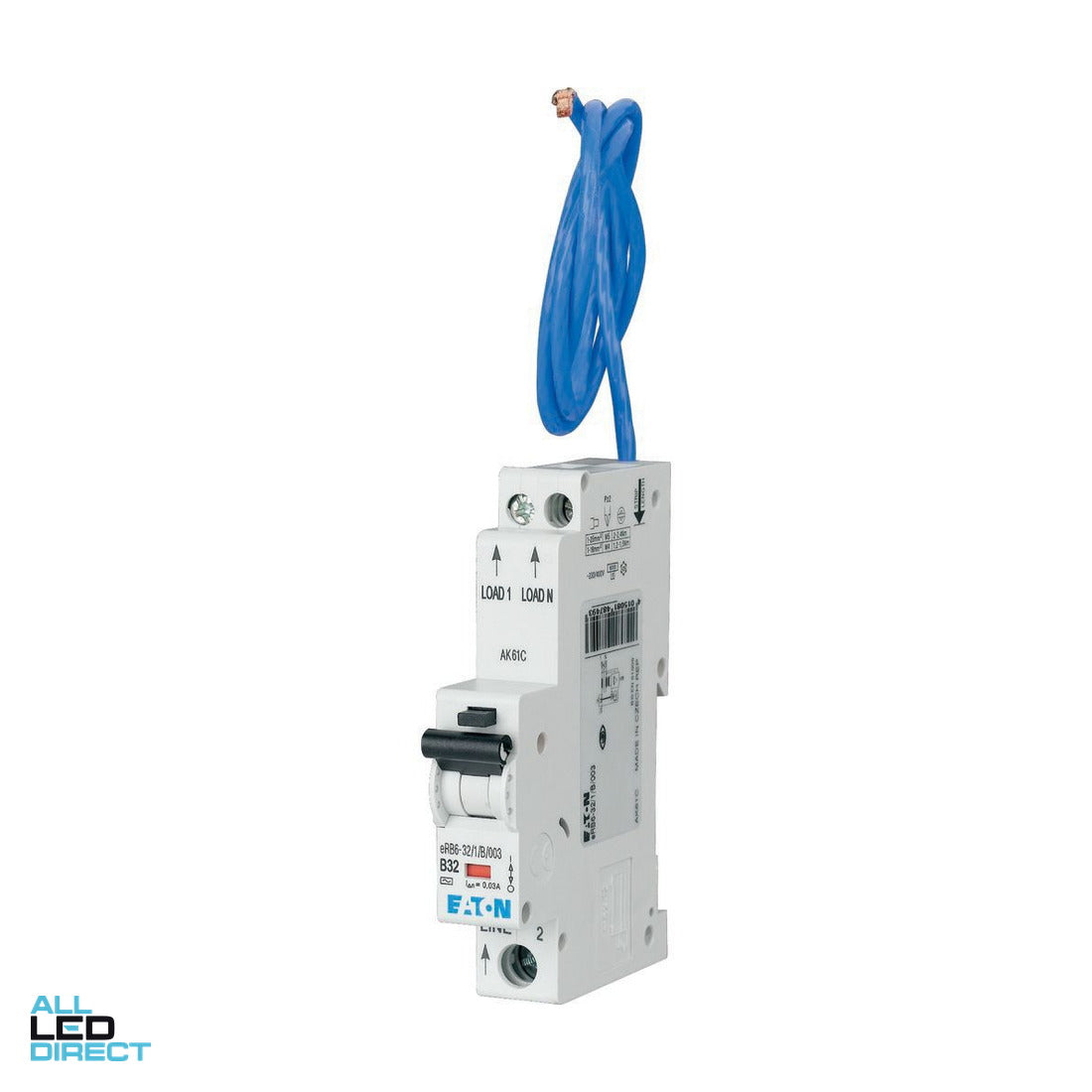 Eaton 10 Amp MOELLER xPole Miniature Circuit Breaker & Residual Current Device MCB/RCD RCBO Combo 1 Pole Type A 6kA 30mA ALL LED Direct