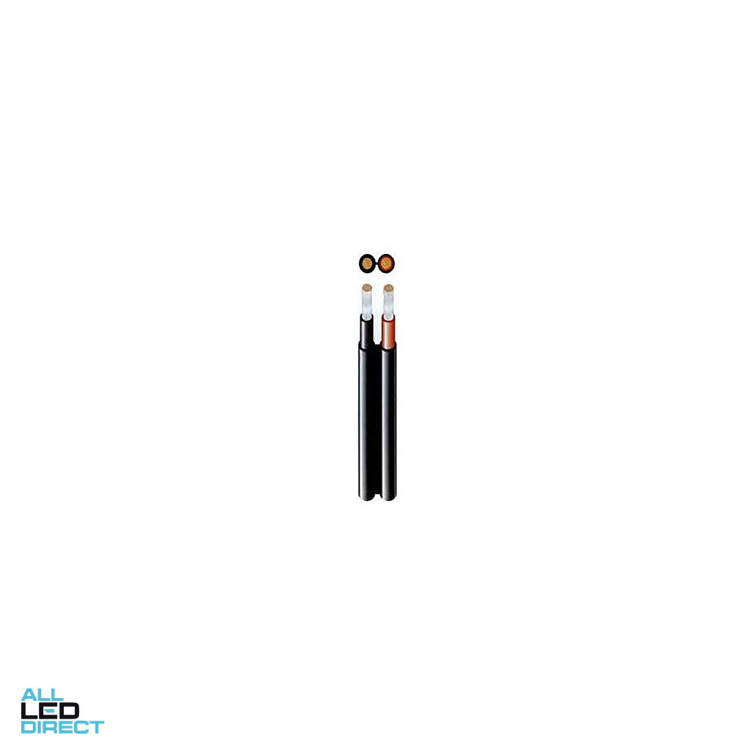 Electra 1.84mm Twin Sheath Auto Cable Black 100 Metre Drum ALL LED Direct