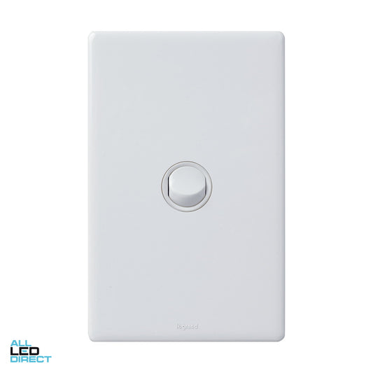 Legrand 16 Amp 1 Gang EXCEL LIFE DEDICATED Vertical Internal Rocker Switch White ALL LED Direct