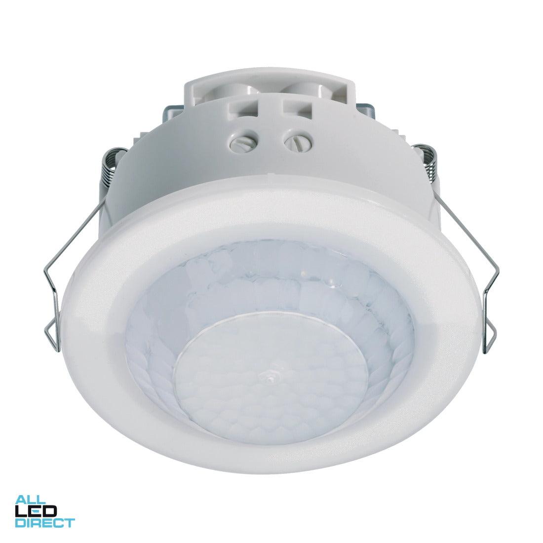 Hager 360 Degree Flush Mounted Ceiling Movement Sensor IP21 With 6 Metre Detection Range White ALL LED Direct