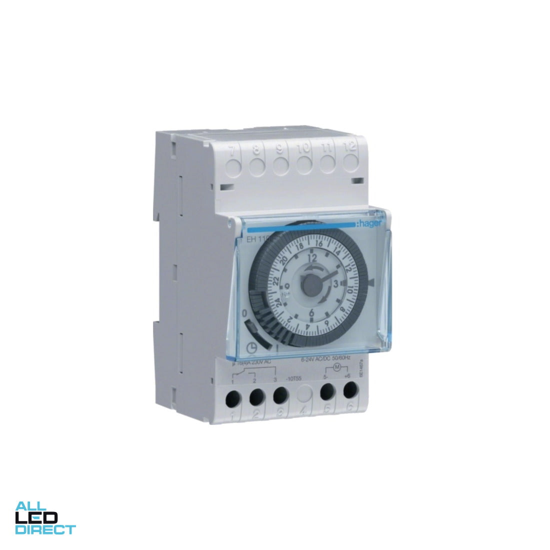 Hager 3 Modual Analogue Time Switch Daily Cycle ALL LED Direct
