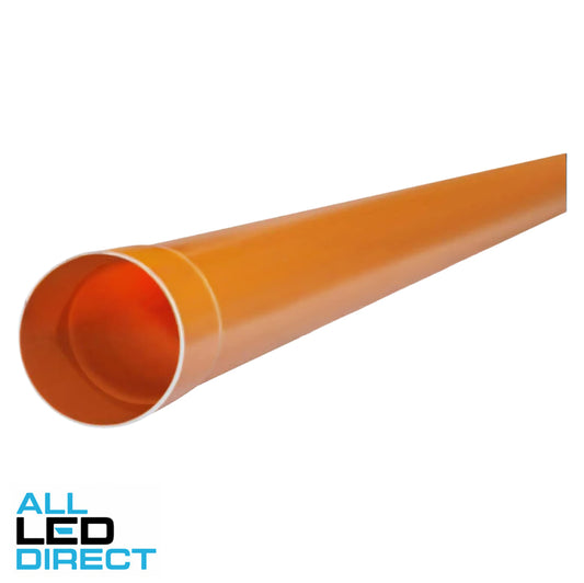 Iplex 100mm Solid/Wall Heavy Duty Conduit Pipe SWJ Orange 4 Metres