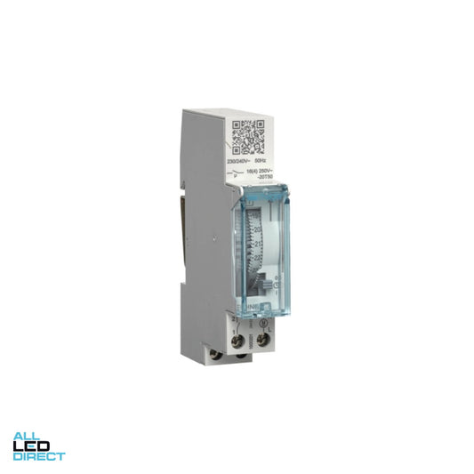 Hager 1 Module Analogue Time Switch Daily Cycle Without Reserve ALL LED Direct
