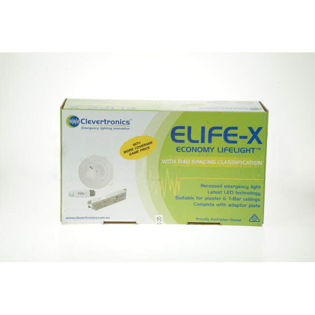 Clevertronics 2.5 Watt ECONOMY LIFELIGHT LED D40 Non Maintained Recessed Emergency Light