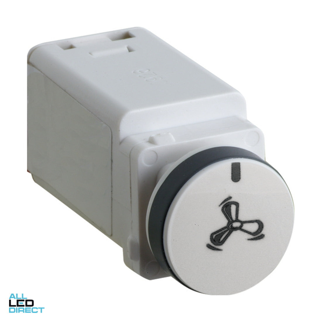 Legrand EXCEL LIFE 3 Speed Rotary Fan Controller Mech White ALL LED Direct