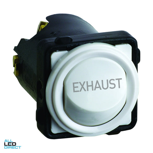 Legrand 16 Amp EM SERIES Rocker Switch Mech White Engraved With 'EXHAUST' ALL LED Direct