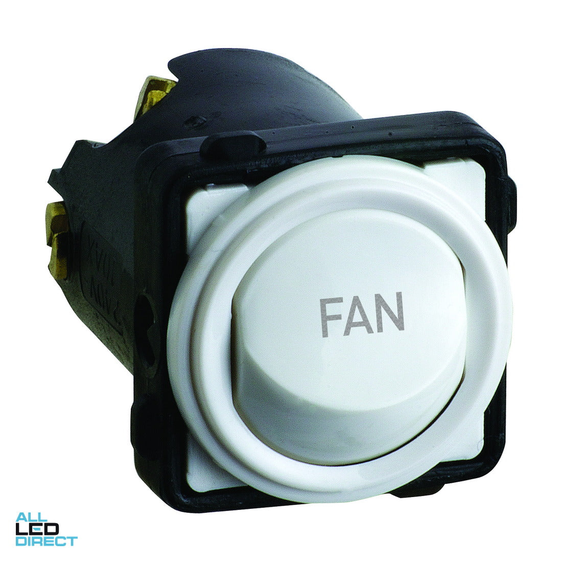 Legrand 16 Amp EM SERIES Rocker Switch Mech White Engraved With 'FAN' ALL LED Direct