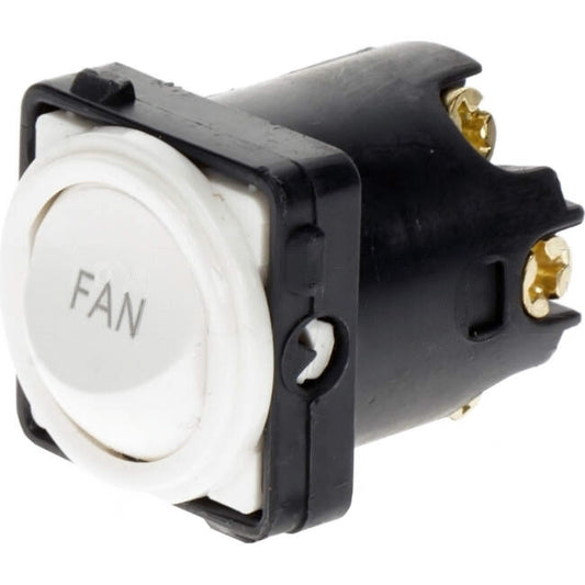 Legrand 16 Amp EM SERIES Rocker Switch Mech White Engraved With 'FAN'