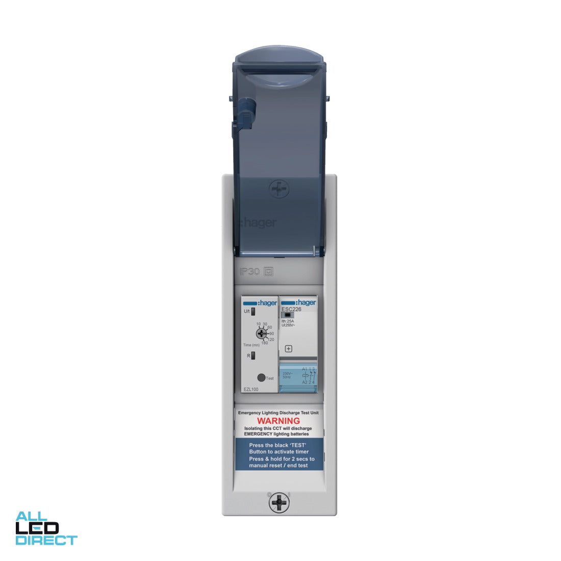 Hager 2 Circuit Pre-Wired Emergency Lighting Kit in Enclosure ALL LED Direct