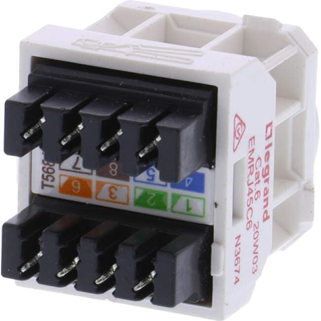 Legrand EXCEL LIFE CAT6 RJ45 Data Mech White