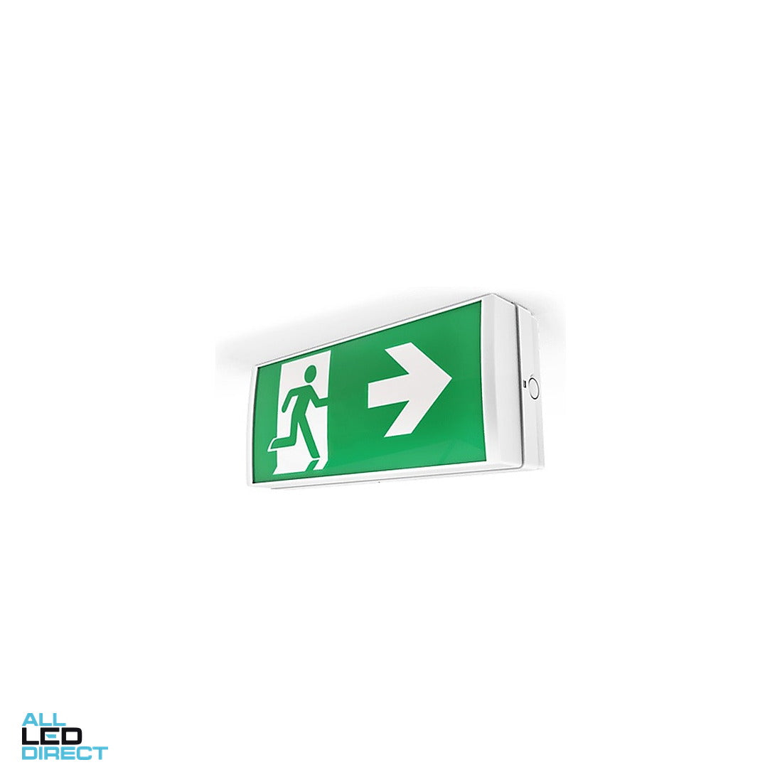 Ektor 2.6 Wat LED BOXIT Maintained Single Sided Wall Mounted D24 Running Man Exit Sign ALL LED Direct