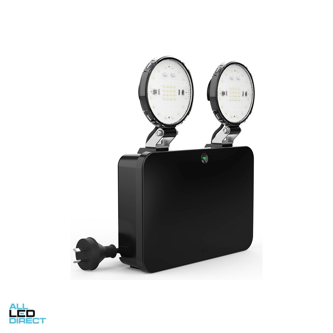 Ektor 2.5 Watt DUO CORE Surface Mounted LED Weatherproof Emergency Luminaire Black IP65 4000K