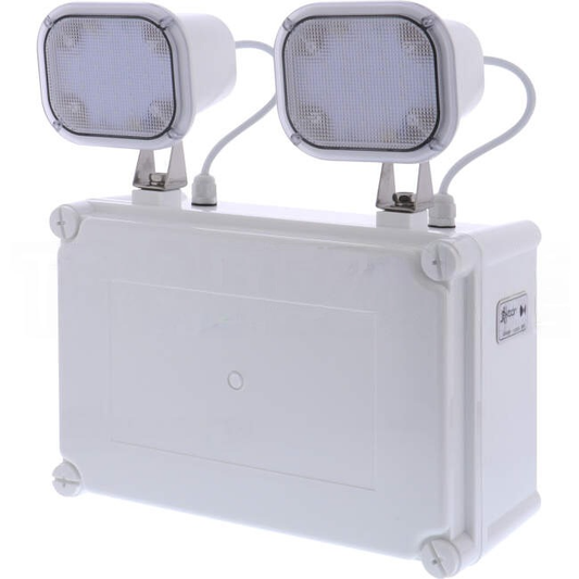 Ektor TWINSPOT LITE LED Wall Mounted Weatherproof Emergency Luminaire IP65