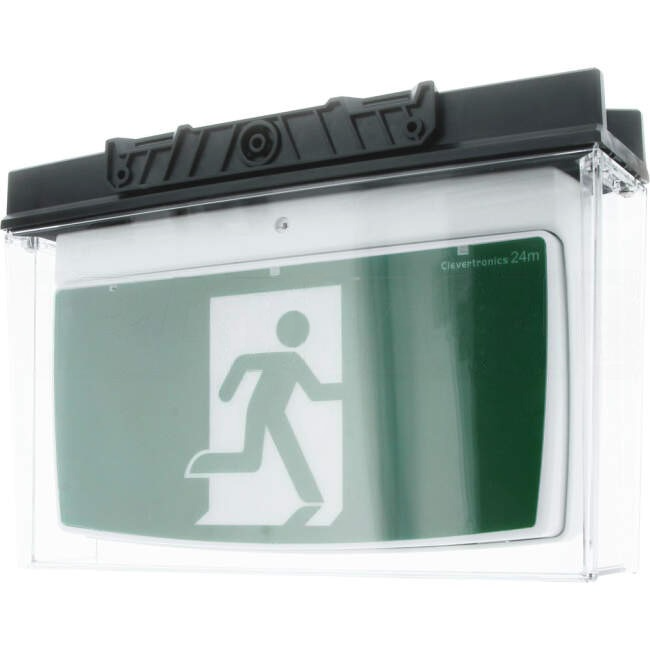 Clevertronics 3 Watt WEATHERPROOF LED Maintained Universal Mounted Emergency Light