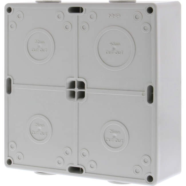 Clipsal EASY56 198mm W x 198mm H x 63mm D Industrial 4 Module Mounting IP66 Enclosure