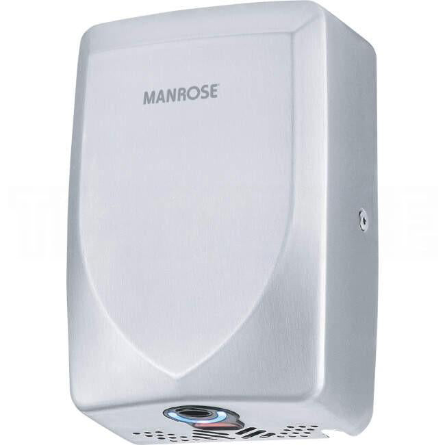 Manrose 600 Watt Thin Dry Wall Hand Dryer Brushed Chrome