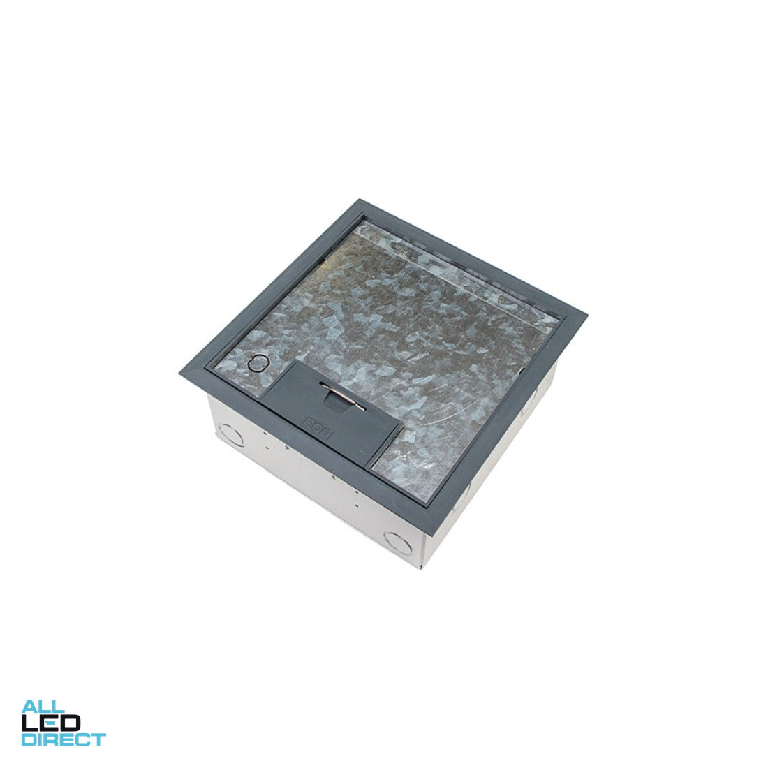 ECD COMMANDER SERIES Recessed Floor Box to Suit 4 x Standard Size Plates ALL LED Direct