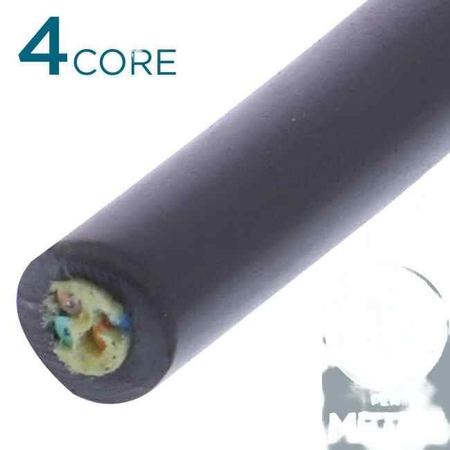 Fibre Optic Milspec/Tactical 4 Core SM Fibre Optic Cable Per Metre - Default Title (FD4SPUBKMIL)