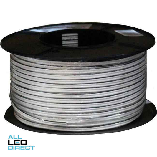 Apec 0.75mm Figure 8 Flexible Cable White & Black 100 Metre Drum