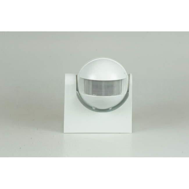 Matelec 180 Degree Surface Mounted Wall SMART SENSE Movement Sensor IP44 With 12 Metre Detection Range White