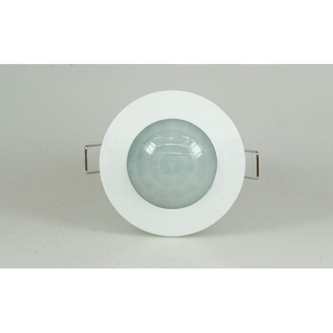 Matelec 360 Degree Flush Mounted Ceiling Movement Sensor IP44 With 6 Metre Detection Range White